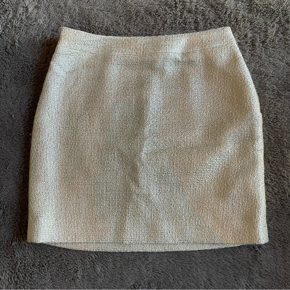 Banana Republic 00P Ivory/Silver Skirt